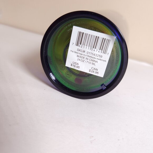 Starbucks 2023 Stay Weird EVIL EYE Neon Lime Green Venti 24 Oz Cold Cup - Picture 13 of 14